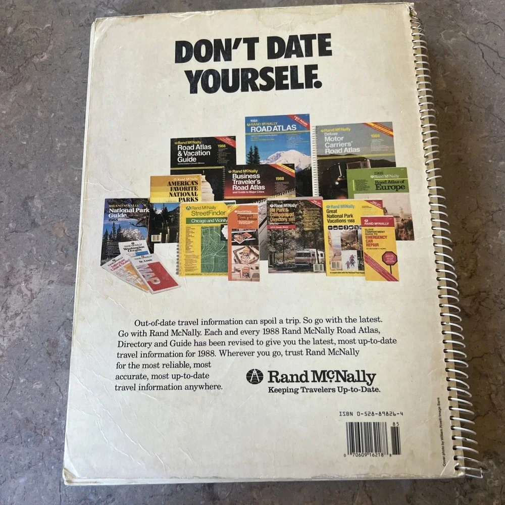 Rand McNally 1988 Deluxe Motor Carriers' Road Atlas United States Canada Mexico